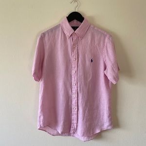 Polo Ralph Lauren Pink Linen Shirt